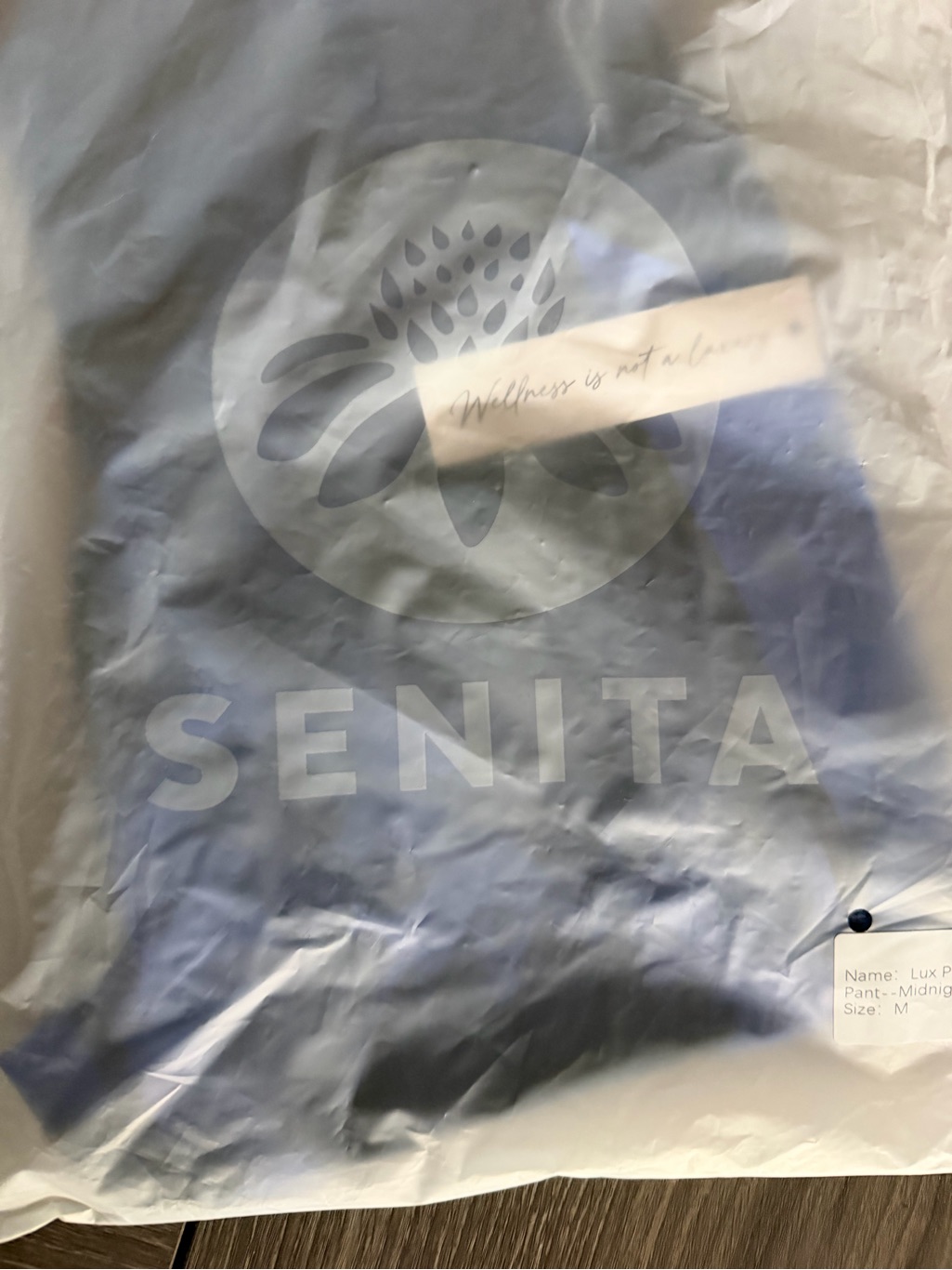 Nwt Senita Blue Tie-Dye Active Leggings — image 3 of 7